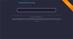 Desktop Screenshot of aidspolicycenter.org